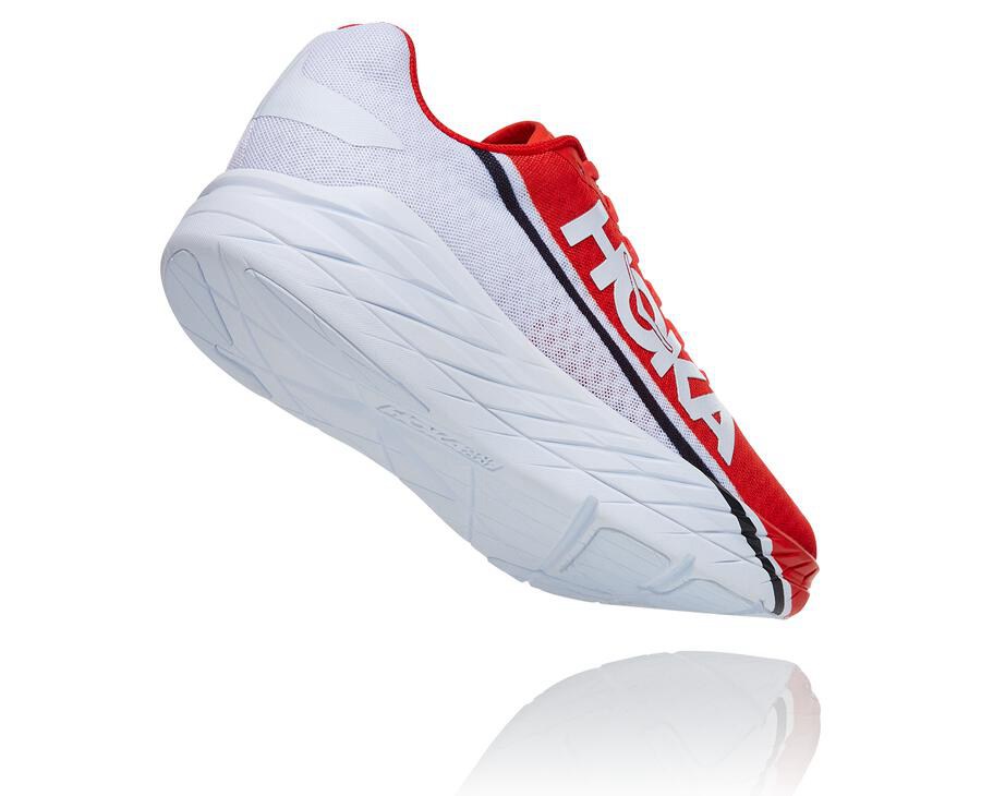 Chaussure Running Hoka One One Rocket X Femme - Rouge/Blanche - PZQ-407961